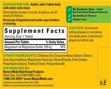 Load image into Gallery viewer, Nature Made Magnesium Supplement 250 mg Tablets

